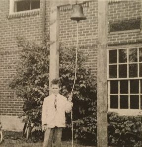 Reg Howe ringing bell